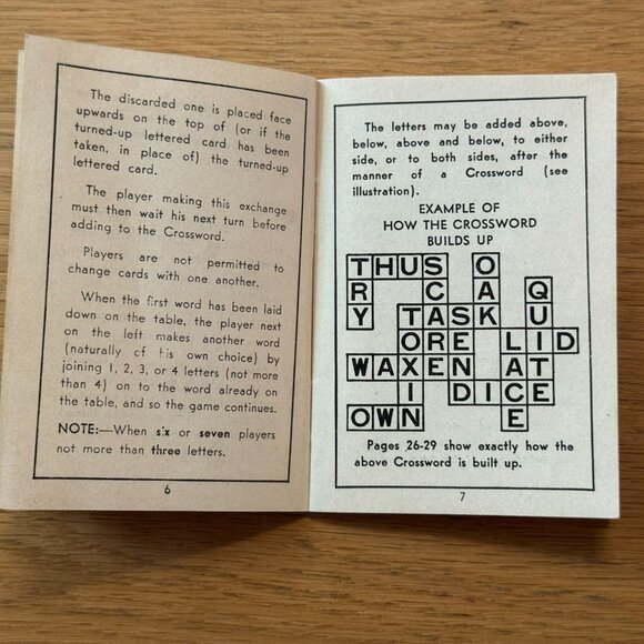 Vintage KAN-U-GO Crossword Card Game, Copyright 1937 - Picture 10 of 11